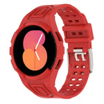 Bracelet de montre connectée à boucle double ardillon en TPU intégré blindé, pour Samsung Galaxy Watch5 40mm, pour Samsung Galaxy Watch5 44mm, pour Samsung Galaxy Watch4 44mm