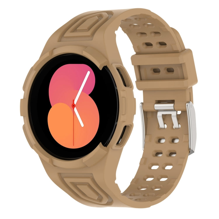 Bracelet de montre connectée à boucle double ardillon en TPU intégré blindé, pour Samsung Galaxy Watch5 40mm, pour Samsung Galaxy Watch5 44mm, pour Samsung Galaxy Watch4 44mm