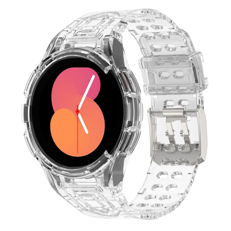 Bracelet de montre connectée à boucle double ardillon en TPU intégré blindé, pour Samsung Galaxy Watch5 40mm, pour Samsung Galaxy Watch5 44mm, pour Samsung Galaxy Watch4 44mm