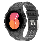 Bracelet de montre connectée à boucle double ardillon en TPU intégré blindé, pour Samsung Galaxy Watch5 40mm, pour Samsung Galaxy Watch5 44mm, pour Samsung Galaxy Watch4 44mm
