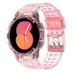 Bracelet de montre connectée à boucle double ardillon en TPU intégré blindé, pour Samsung Galaxy Watch5 40mm, pour Samsung Galaxy Watch5 44mm, pour Samsung Galaxy Watch4 44mm