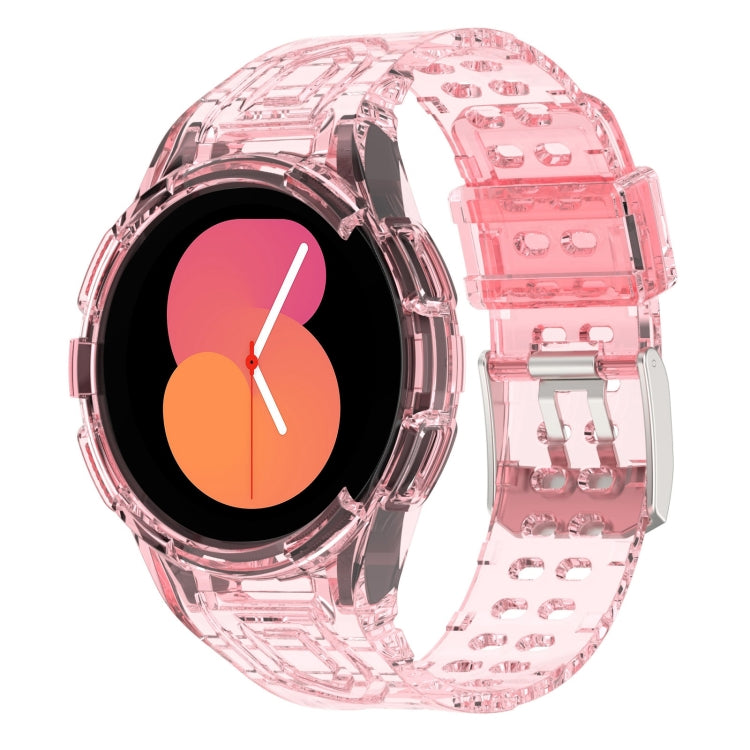 Bracelet de montre connectée à boucle double ardillon en TPU intégré blindé, pour Samsung Galaxy Watch5 40mm, pour Samsung Galaxy Watch5 44mm, pour Samsung Galaxy Watch4 44mm