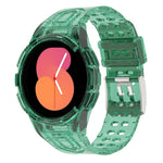 Bracelet de montre connectée à boucle double ardillon en TPU intégré blindé, pour Samsung Galaxy Watch5 40mm, pour Samsung Galaxy Watch5 44mm, pour Samsung Galaxy Watch4 44mm