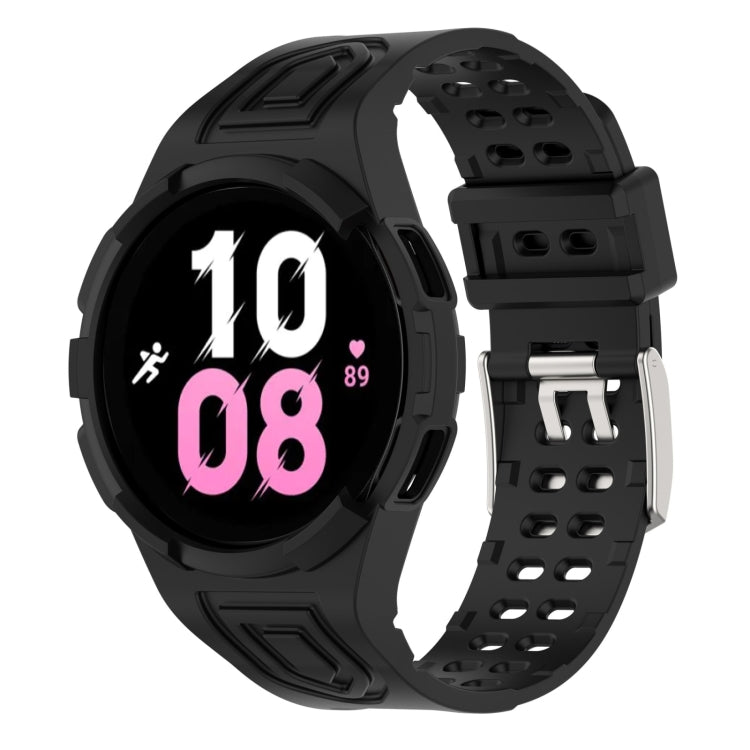 Bracelet de montre connectée à boucle double ardillon en TPU intégré blindé, pour Samsung Galaxy Watch5 40mm, pour Samsung Galaxy Watch5 44mm, pour Samsung Galaxy Watch4 44mm