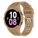 Bracelet de montre connectée à boucle double ardillon en TPU intégré blindé, pour Samsung Galaxy Watch5 40mm, pour Samsung Galaxy Watch5 44mm, pour Samsung Galaxy Watch4 44mm