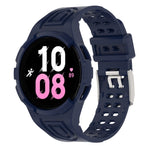 Bracelet de montre connectée à boucle double ardillon en TPU intégré blindé, pour Samsung Galaxy Watch5 40mm, pour Samsung Galaxy Watch5 44mm, pour Samsung Galaxy Watch4 44mm