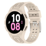Bracelet de montre connectée à boucle double ardillon en TPU intégré blindé, pour Samsung Galaxy Watch5 40mm, pour Samsung Galaxy Watch5 44mm, pour Samsung Galaxy Watch4 44mm