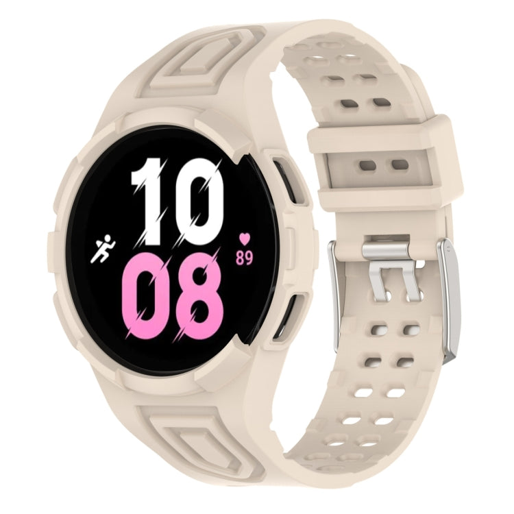 Bracelet de montre connectée à boucle double ardillon en TPU intégré blindé, pour Samsung Galaxy Watch5 40mm, pour Samsung Galaxy Watch5 44mm, pour Samsung Galaxy Watch4 44mm