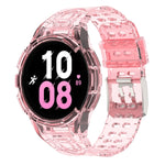 Bracelet de montre connectée à boucle double ardillon en TPU intégré blindé, pour Samsung Galaxy Watch5 40mm, pour Samsung Galaxy Watch5 44mm, pour Samsung Galaxy Watch4 44mm