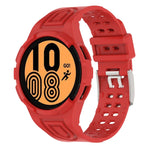Bracelet de montre connectée à boucle double ardillon en TPU intégré blindé, pour Samsung Galaxy Watch5 40mm, pour Samsung Galaxy Watch5 44mm, pour Samsung Galaxy Watch4 44mm