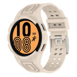 Bracelet de montre connectée à boucle double ardillon en TPU intégré blindé, pour Samsung Galaxy Watch5 40mm, pour Samsung Galaxy Watch5 44mm, pour Samsung Galaxy Watch4 44mm