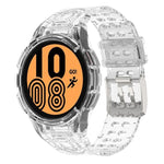 Bracelet de montre connectée à boucle double ardillon en TPU intégré blindé, pour Samsung Galaxy Watch5 40mm, pour Samsung Galaxy Watch5 44mm, pour Samsung Galaxy Watch4 44mm