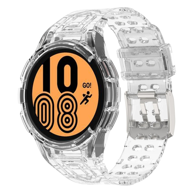 Bracelet de montre connectée à boucle double ardillon en TPU intégré blindé, pour Samsung Galaxy Watch5 40mm, pour Samsung Galaxy Watch5 44mm, pour Samsung Galaxy Watch4 44mm