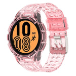 Bracelet de montre connectée à boucle double ardillon en TPU intégré blindé, pour Samsung Galaxy Watch5 40mm, pour Samsung Galaxy Watch5 44mm, pour Samsung Galaxy Watch4 44mm