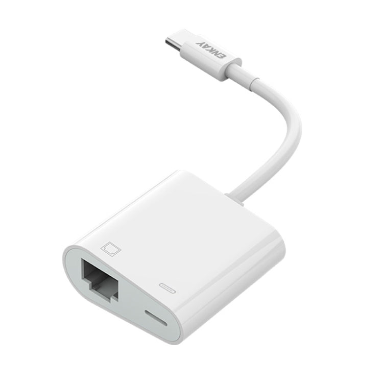 ENKAY Hat-Prince 2 en 1 Réseau Ethernet LAN RJ45, Type-C, 8 Broches