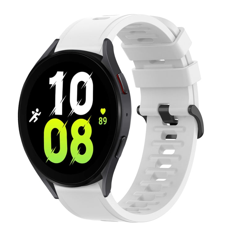 Bracelet de montre en silicone souple couleur unie 20 mm, pour Samsung Galaxy Watch 5 44 mm, pour Samsung Galaxy Watch 5 40 mm, pour Samsung Galaxy Watch 5 Pro 45 mm, pour Samsung Galaxy Watch 4 44 mm