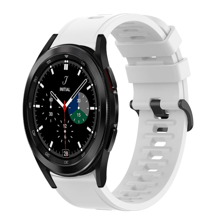 Bracelet de montre en silicone souple de couleur unie 20 mm, pour Samsung Galaxy Watch 4 40mm, pour Samsung Galaxy Watch 4 Classic 42mm, pour Samsung Galaxy Watch 4 Classic 46mm, pour Samsung Galaxy Watch Active 2 40mm