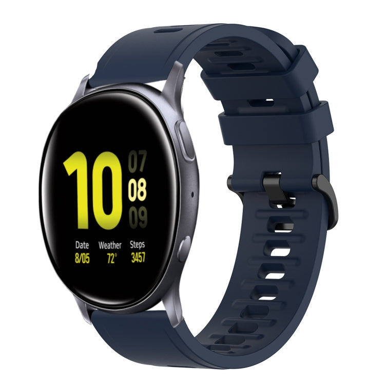 20mm Solid Color Soft Silicone Watch Band, For Samsung Galaxy Watch Active 2 44mm, For Samsung Galaxy Watch 42mm