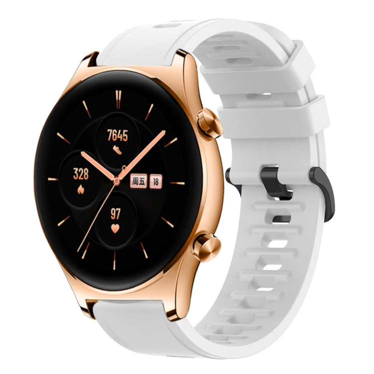 22MM Solid Color Soft Silicone Watch Band, For Honor Watch GS 3, For Honor Watch GS Pro, For Honor Magic Watch 2 46mm, For Honor Watch Dream