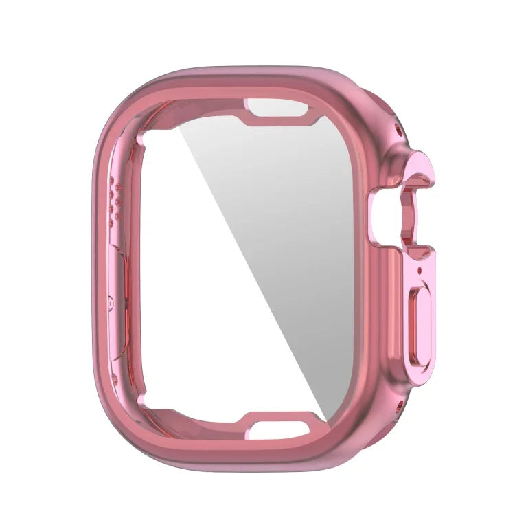 Étui souple en TPU électroplaqué ENKAY avec film protecteur d'écran pour Apple Watch Ultra 3/2/1 49 mm