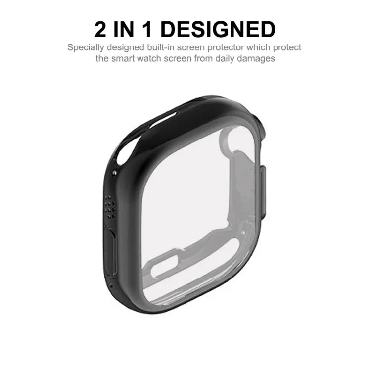 Étui transparent ENKAY en TPU avec film protecteur d'écran pour Apple Watch Ultra 3/2/1 49 mm
