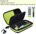Boîte de rangement de voyage en EVA PU pour rasoir Philips QP2520 / QP2530 / QP2620 / QP2630, pour Philips QP2520