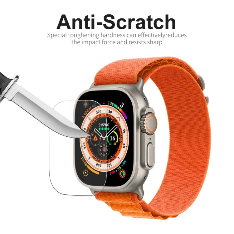 For Apple Watch Ultra 1 / 2 / 3 49mm ENKAY 0.2mm 9H Tempered Glass Watch Film, 1pcs, 2pcs, 5pcs, 10pcs