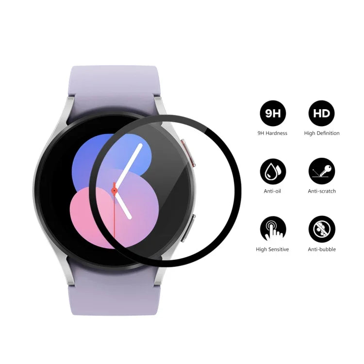 Pour Samsung Galaxy Watch5 40mm Film de protection en verre trempé ENKAY 9H à couverture complète, 1 pièce, 2 pièces, 5 pièces, 10 pièces