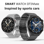Montre connectée DT3 Mate avec écran couleur de 1,5 pouce, compatible avec la surveillance de la fréquence cardiaque et de la pression artérielle.