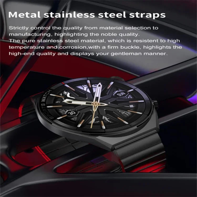 Montre connectée DT3 Mate avec écran couleur de 1,5 pouce, compatible avec la surveillance de la fréquence cardiaque et de la pression artérielle.