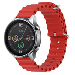 22mm Ocean Style Silicone Solid Color Watch Band, For Xiaomi MI Watch Color
