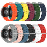 Bracelet de montre 22mm en silicone de style océan de couleur unie, pour Samsung Galaxy Watch3 45mm, pour Samsung Galaxy Watch 46mm, pour Samsung Gear S3 Classic, pour Samsung Gear S3 Frontier