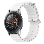 Bracelet de montre 22mm en silicone de style océan de couleur unie, pour Samsung Galaxy Watch3 45mm, pour Samsung Galaxy Watch 46mm, pour Samsung Gear S3 Classic, pour Samsung Gear S3 Frontier