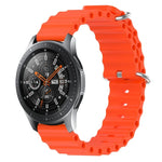 Bracelet de montre 22mm en silicone de style océan de couleur unie, pour Samsung Galaxy Watch3 45mm, pour Samsung Galaxy Watch 46mm, pour Samsung Gear S3 Classic, pour Samsung Gear S3 Frontier