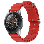 Bracelet de montre 22mm en silicone de style océan de couleur unie, pour Samsung Galaxy Watch3 45mm, pour Samsung Galaxy Watch 46mm, pour Samsung Gear S3 Classic, pour Samsung Gear S3 Frontier