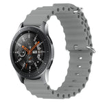 Bracelet de montre 22mm en silicone de style océan de couleur unie, pour Samsung Galaxy Watch3 45mm, pour Samsung Galaxy Watch 46mm, pour Samsung Gear S3 Classic, pour Samsung Gear S3 Frontier