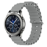 Bracelet de montre 22mm en silicone de style océan de couleur unie, pour Samsung Galaxy Watch3 45mm, pour Samsung Galaxy Watch 46mm, pour Samsung Gear S3 Classic, pour Samsung Gear S3 Frontier