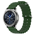 Bracelet de montre 22mm en silicone de style océan de couleur unie, pour Samsung Galaxy Watch3 45mm, pour Samsung Galaxy Watch 46mm, pour Samsung Gear S3 Classic, pour Samsung Gear S3 Frontier