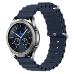 Bracelet de montre 22mm en silicone de style océan de couleur unie, pour Samsung Galaxy Watch3 45mm, pour Samsung Galaxy Watch 46mm, pour Samsung Gear S3 Classic, pour Samsung Gear S3 Frontier