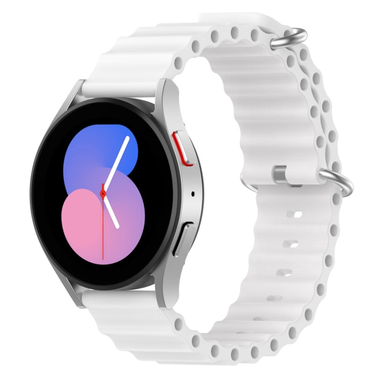 20mm Ocean Style Silicone Solid Color Watch Band, For Samsung Galaxy Watch 5 44mm, For Samsung Galaxy Watch 5 40mm, For Samsung Galaxy Watch 5 Pro 45mm, For Samsung Galaxy Watch 4 44mm