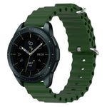 20mm Ocean Style Silicone Solid Color Watch Band, For Samsung Galaxy Watch Active 2 44mm, For Samsung Galaxy Watch 42mm