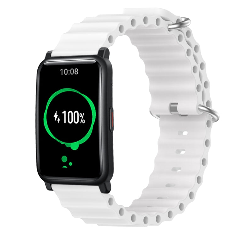 20mm Ocean Style Silicone Solid Color Watch Band, For Honor Watch ES, For Honor MagicWatch2 42mm