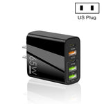 Chargeur multi-ports 65W double PD Type-C + 3 x USB pour téléphone et tablette, prise US, prise US