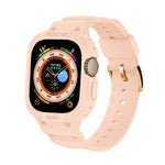 Boîtier JUNSUNMAY intégré en TPU avec bracelet élastique ajustable pour Apple Watch Ultra 3/2/1 49 mm