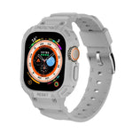 Boîtier JUNSUNMAY intégré en TPU avec bracelet élastique ajustable pour Apple Watch Ultra 3/2/1 49 mm
