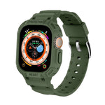 Boîtier JUNSUNMAY intégré en TPU avec bracelet élastique ajustable pour Apple Watch Ultra 3/2/1 49 mm