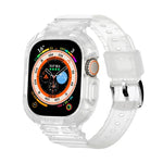 Boîtier JUNSUNMAY intégré en TPU avec bracelet élastique ajustable pour Apple Watch Ultra 3/2/1 49 mm