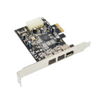 Carte PCI Express ST23 à 3 ports Firewire 1394B et 1394A PCIe 1.1 x1, ST23
