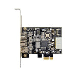 Carte PCI Express ST23 à 3 ports Firewire 1394B et 1394A PCIe 1.1 x1, ST23