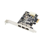 Carte PCI Express ST23 à 3 ports Firewire 1394B et 1394A PCIe 1.1 x1, ST23